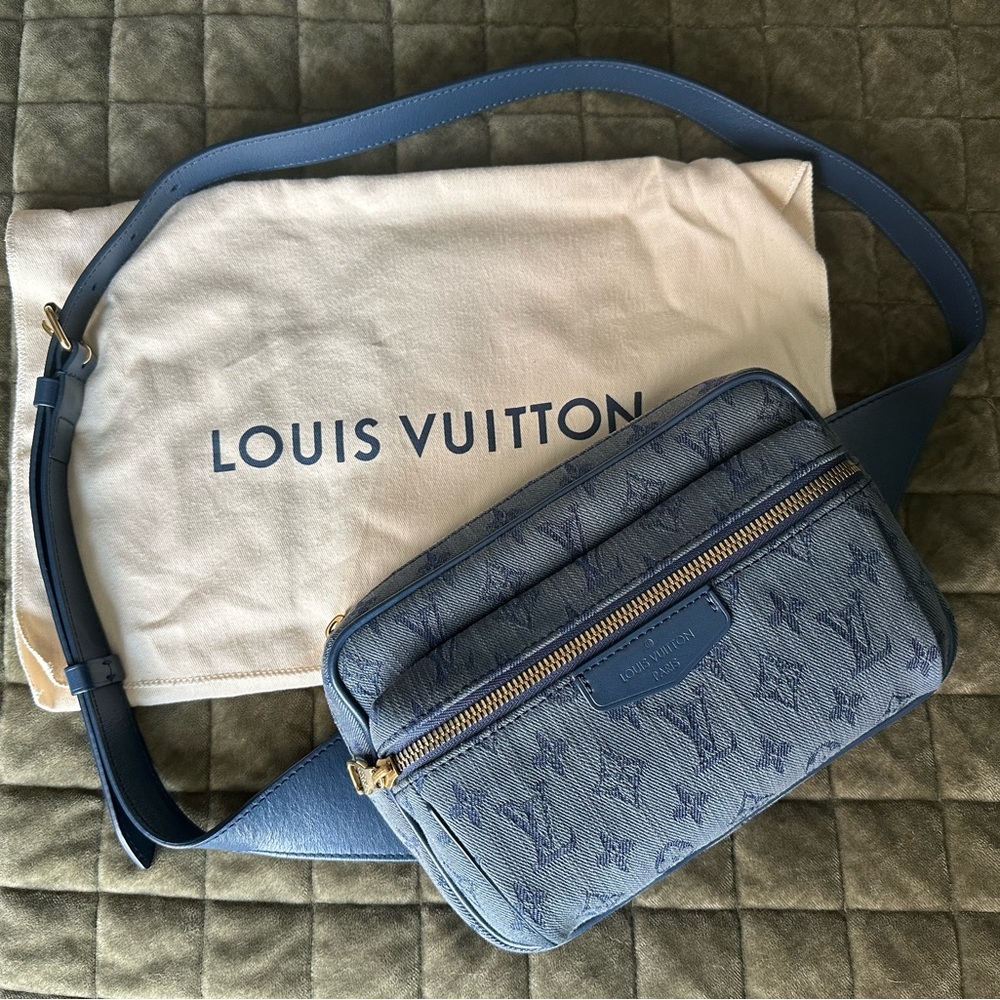 <SOLD> Louis Vuitton Monogram Denim Outdoor Bumbag